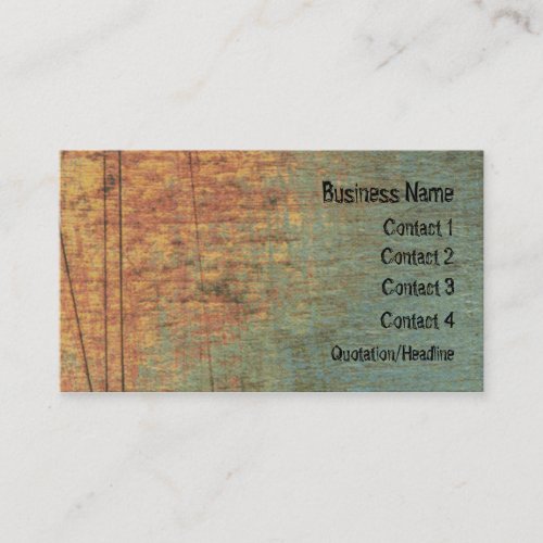 Rust Grunge Textured ARt Website Business Card
