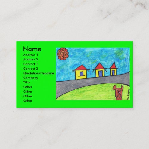 Rust had Just Heard Business Card