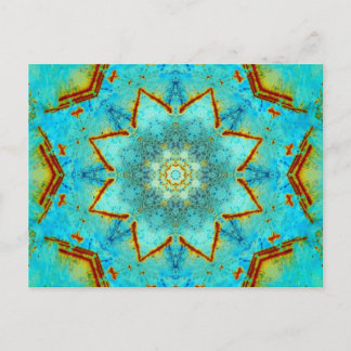 Rust Mandala Postcard