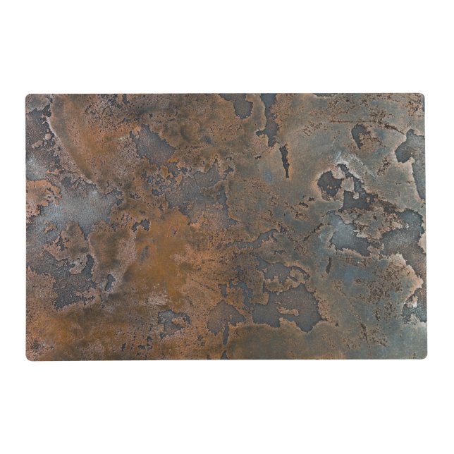 Rust metal plate paper placemat (Front)