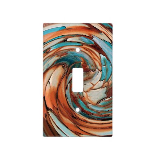 Rust N Blue Southwestern Abstract Light Switch Cover