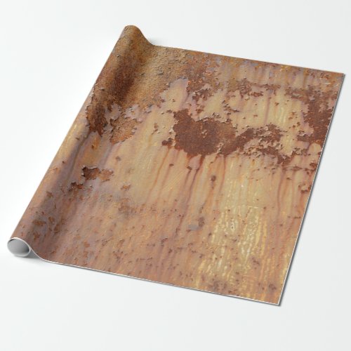 Rust old metal wrapping paper
