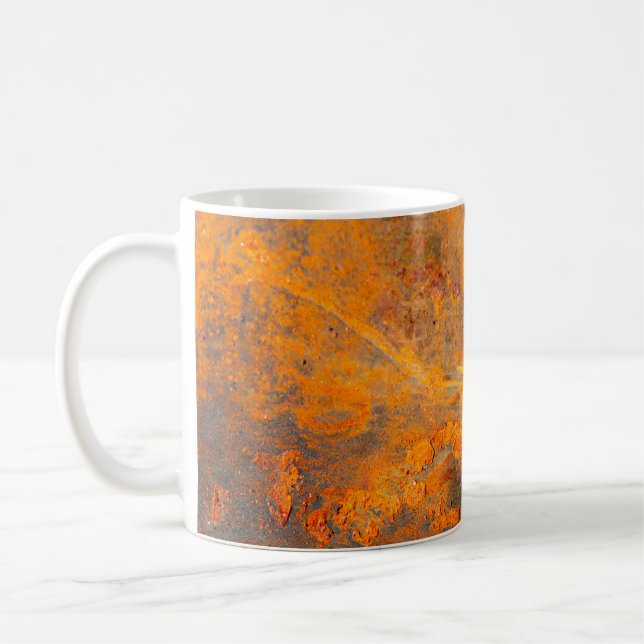 rust on iron as backgroundbackground,abstract,dirt coffee mug (Left)