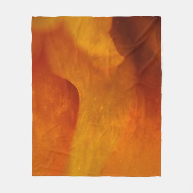 Rust orange fleece blanket (Front)