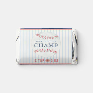 Rust Our Little Champ Baseball Any Age Birthday Hershey's Miniatures