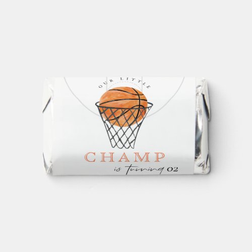 Rust Our Little Champ Basketball Any Age Birthday Hersheys Miniatures