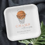 Rust Our Little Champ Basketball Any Age Birthday Paper Plates