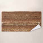 Rust pattern on bath towel