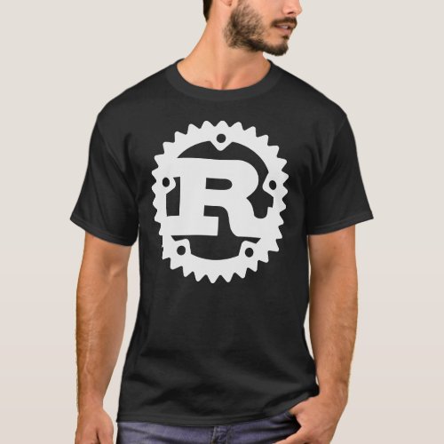 Rust Programming Language Logo White and Dark Clas T_Shirt