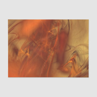 Rust Realm Fractal and Gold Tissue Paper