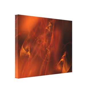 Rust Realm Fractal Art Gallery Wrapped Canvas