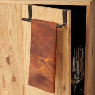 Rust Realm Fractal Kitchen Towel