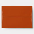 Rust Red A7 5x7 Custom Pre-addressed Envelopes | Zazzle