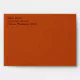 Rust Red A7 5x7 Custom Pre-addressed Envelopes | Zazzle