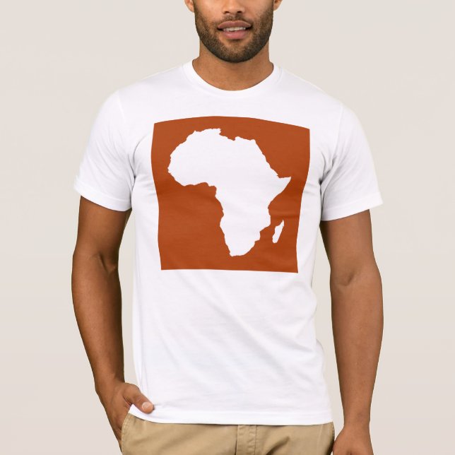 Rust Red Audacious Africa T-Shirt (Front)