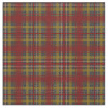 Rust Red, Gray and Gold Fall Plaid Fabric
