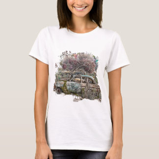 Rust & Reflection: Watercolor Vintage Cars T-Shirt