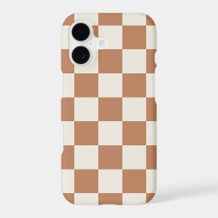 Rust Retro Check iPhone 17 Case