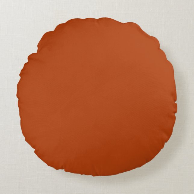 Rust Round Pillow (Front)