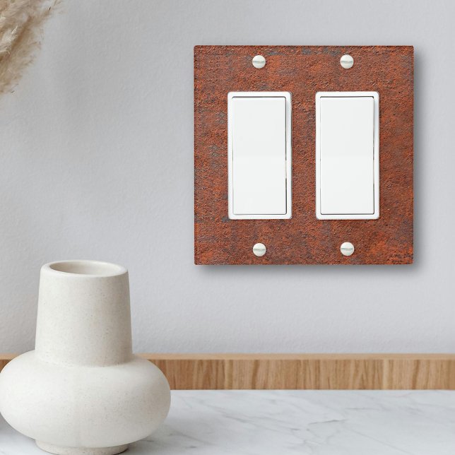 Rust Rusty Aged Metal Industrial Light Switch Cover (Creator Uploaded)