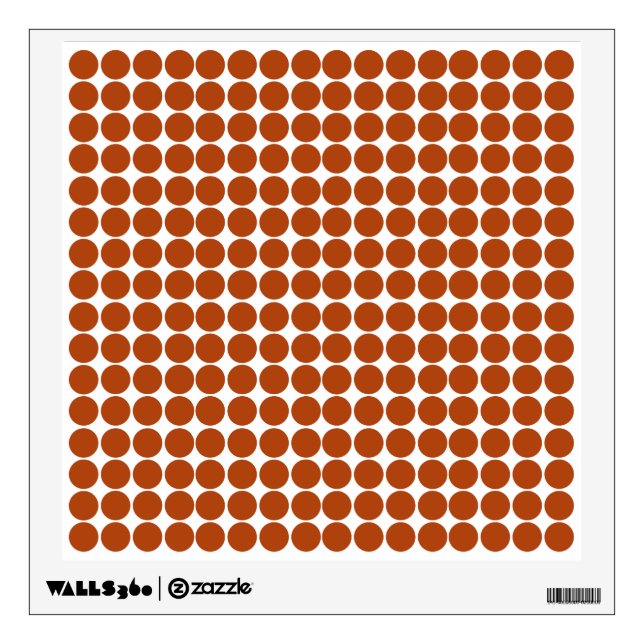 Rust Safari Dot Wall Sticker (Front)