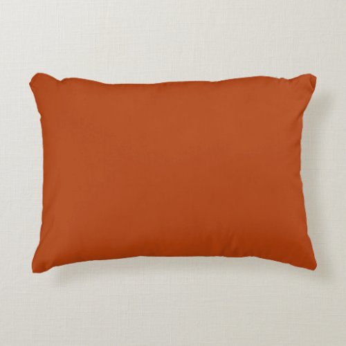 Rust Solid Color Accent Pillow