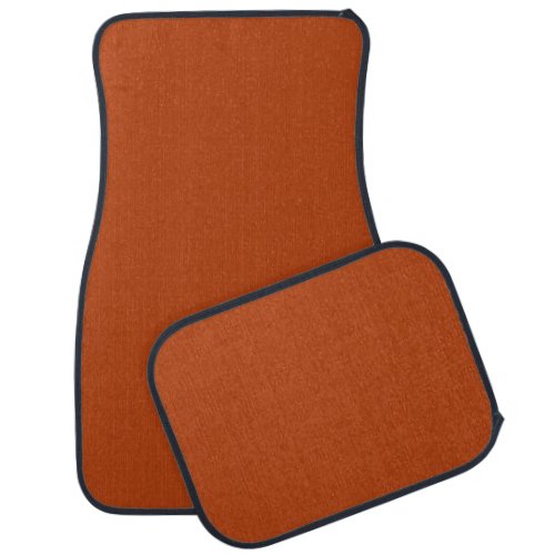 Rust Solid Color Car Floor Mat