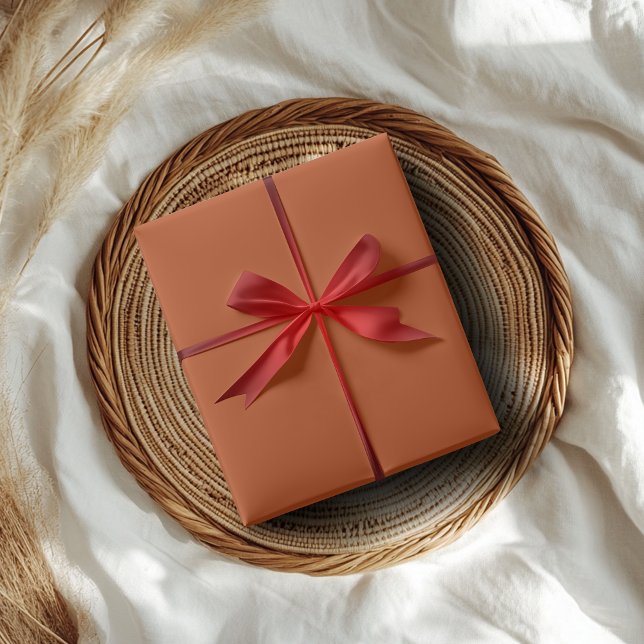 Rust Solid Color | Classic | Elegant |Gift  Wrapping Paper (Creator Uploaded)