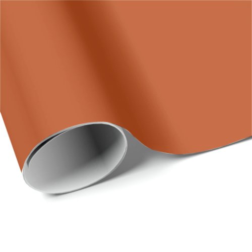 Rust Solid Color  Classic  Elegant Gift  Wrapping Paper