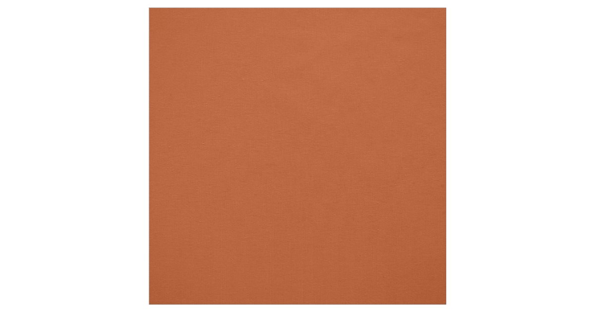 Rust Solid Color Fabric | Zazzle