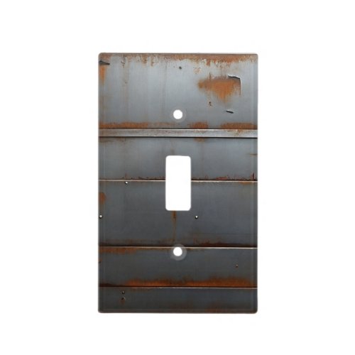 Rust Steel Light Switch Cover