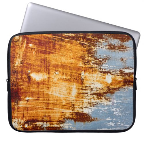 Rust steel sheet textured background laptop sleeve