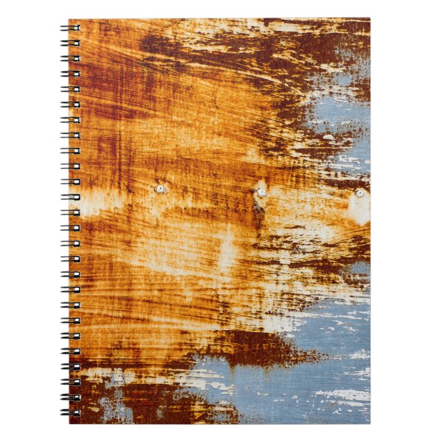 Rust steel sheet, textured background. notebook (Front)