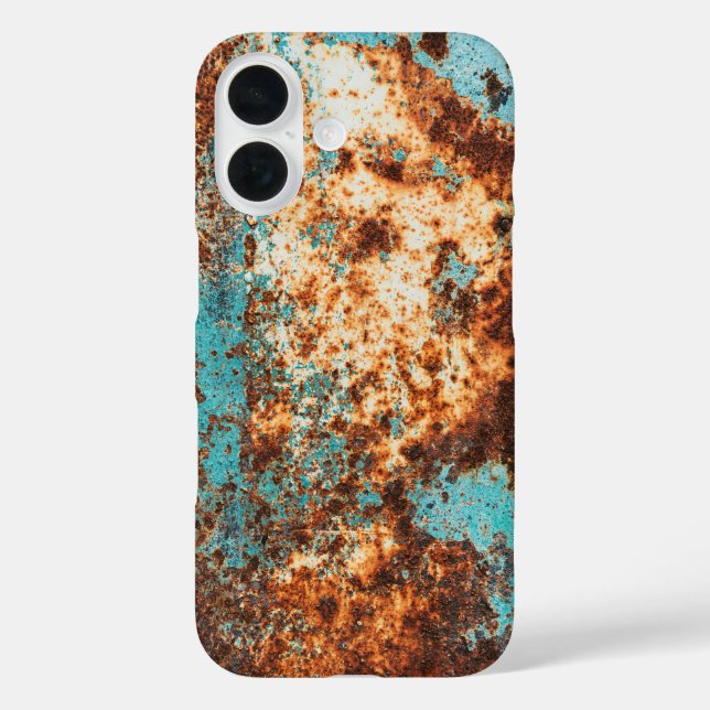 Rust Style and Blue Patina Case-Mate iPhone Case (Back)