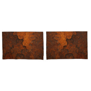Rust Texture Grunge Background – Aged Metal Design Pillow Case