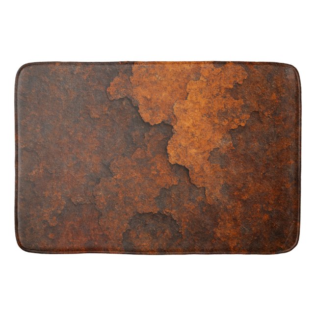 Rust Texture Grunge Background Metal Design Bath Mat (Front)