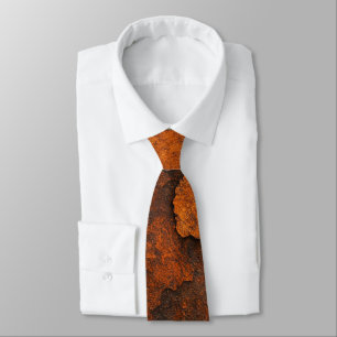 Rust Texture Grunge Background Metal Design Neck Tie