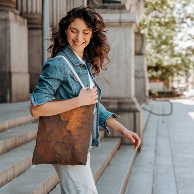 Rust Texture Grunge Background Metal Design Tote Bag (Creator Uploaded)