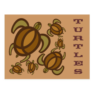 Rust Turtles Postcard