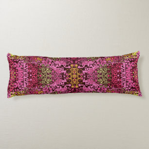 Rust violet boho tapestry Body Pillow. Pillow