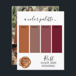 Rust Wedding colors Palette Card 2023<br><div class="desc">Rust Wedding colors Palette Card 2023</div>