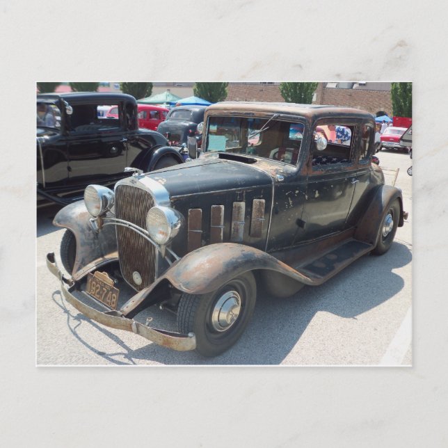 Rusted Antique Car Postcard (Front)