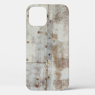 Rusted colorful metal wall, streaks. iPhone 12 case