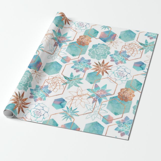 Rusted Copper Desert Wrapping Paper (Unrolled)