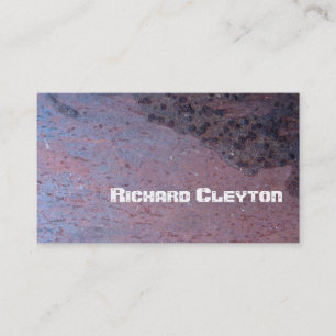 Rusted, corroded metal, texture custom business card