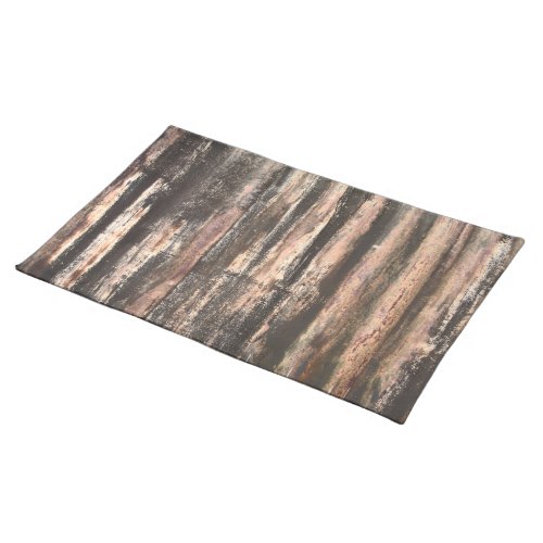 Rusted Corrugated Metal Texture Cloth Placemat