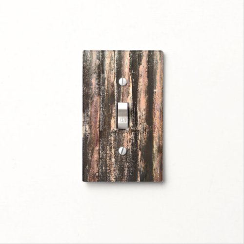 Rusted Corrugated Metal Texture Light Switch Cover