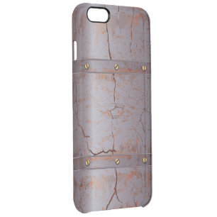 Rusted Cracked Metallic Clear iPhone 6 Plus Case