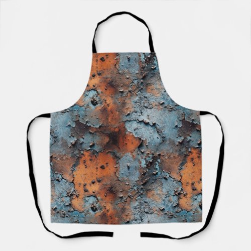 Rusted Flaked Metal Seamless Repeat Pattern Apron