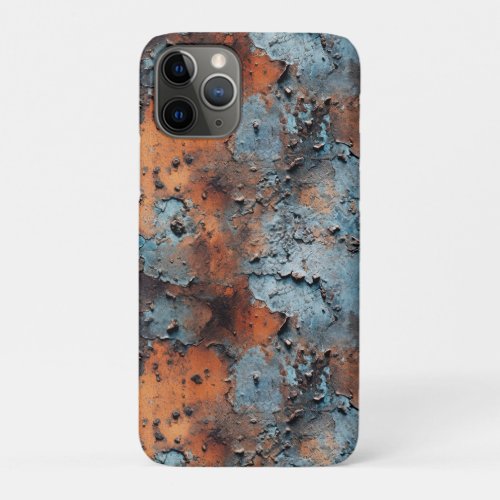 Rusted Flaked Metal Seamless Repeat Pattern iPhone 11 Pro Case